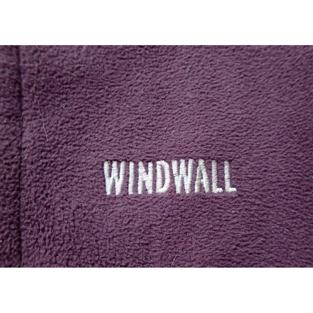 The North Face Windwall Jacket Womens Small Purple Excellent Fleece Full Zip - Picture 3 of 10